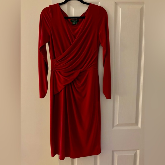 Ralph Lauren Red Dress. - Picture 2 of 3